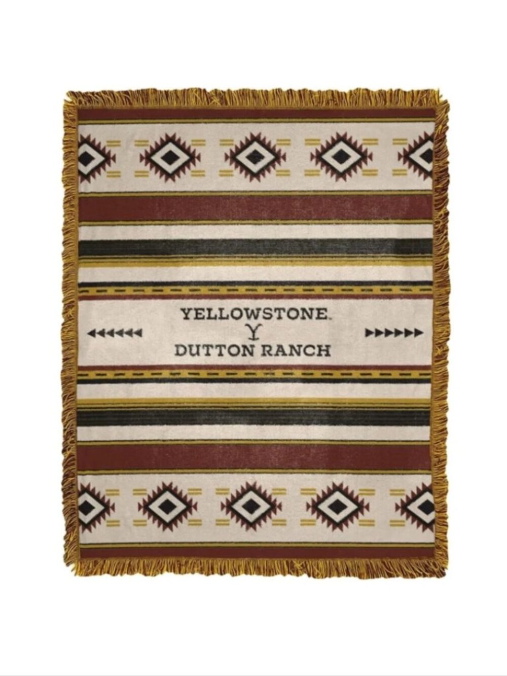 Northwest Yellowstone Woven Jacquard Throw Blanket, Montana Tribal